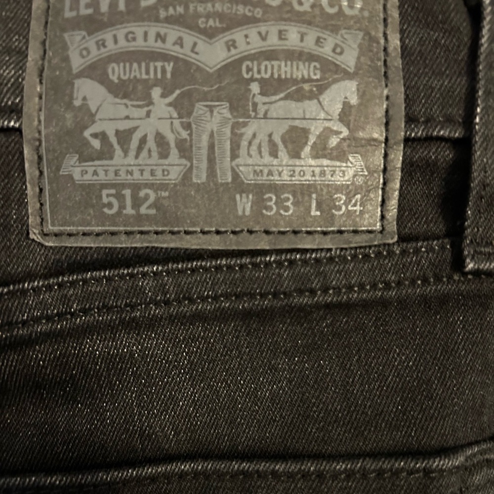 Levi's Black Denim Jeans Classic - Picture 3 of 4